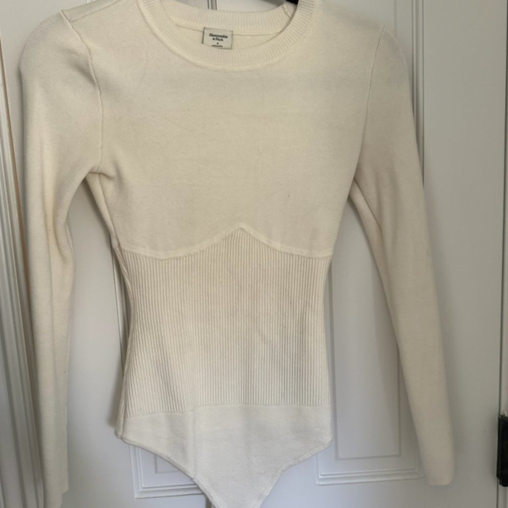 White  Sweater Bodysuit